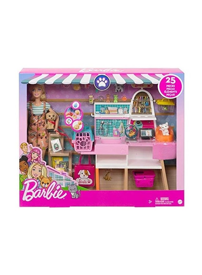 Barbie Doll And Pet Boutique Playset ‎6.35 x 23.09 x 31.29cm - Image 1