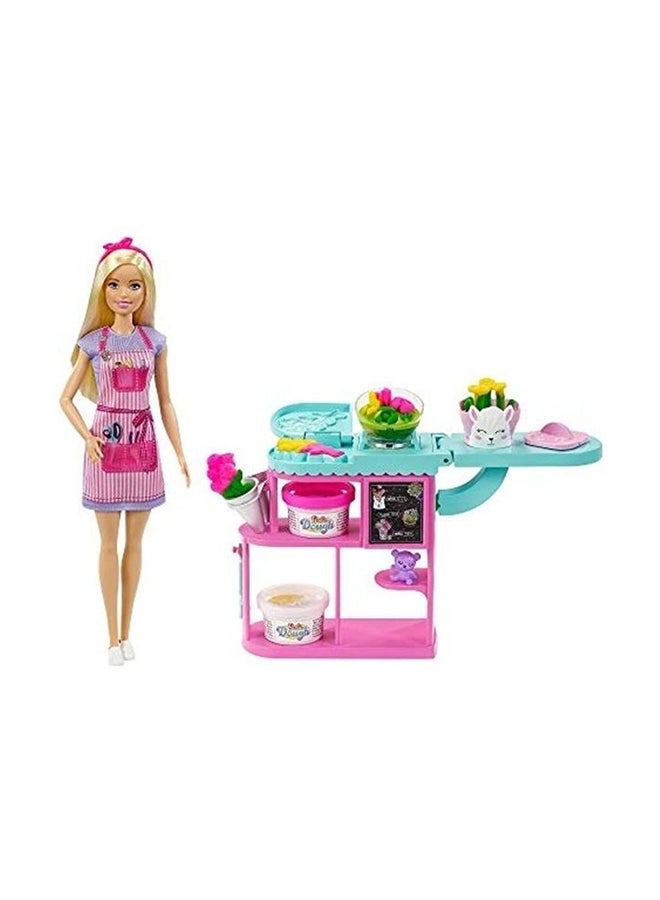 Barbie Blonde Doll With Florist Playset 9 x 2.65 x 12.75inch - Image 2