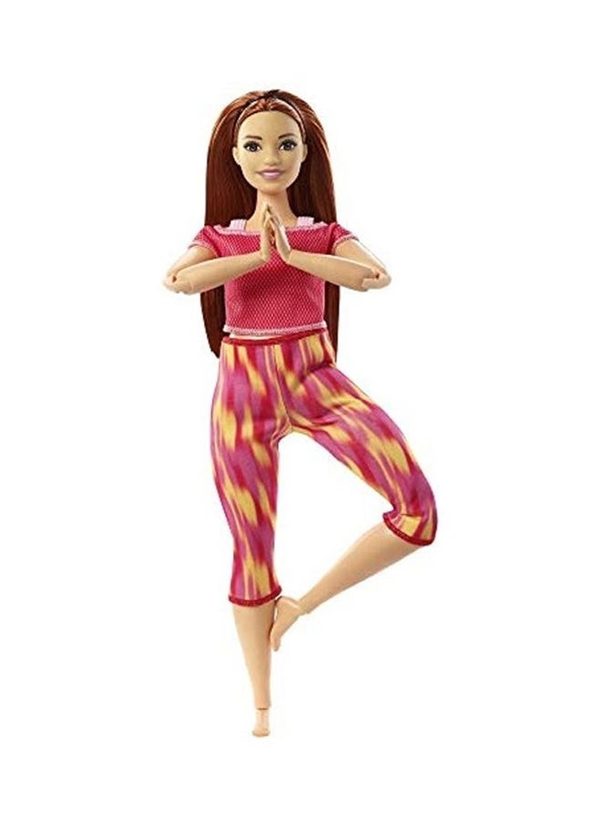 Barbie - Made To Move Doll With 22 Flexible Joints Long Straight Hair Wearing Athleisure-Wear 1.5 x 3.5 x 12cm - Image 1