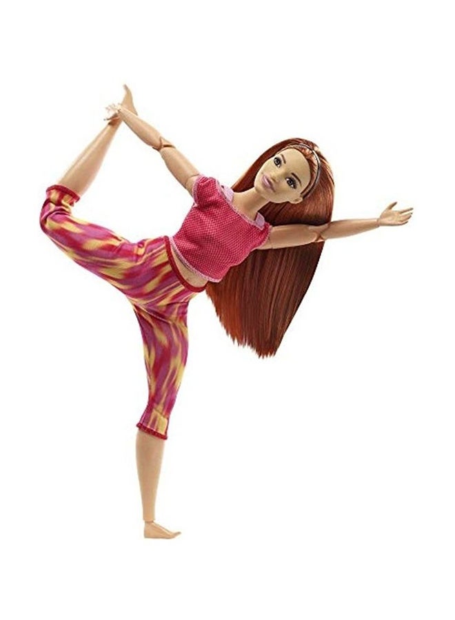 Barbie - Made To Move Doll With 22 Flexible Joints Long Straight Hair Wearing Athleisure-Wear 1.5 x 3.5 x 12cm - Image 1