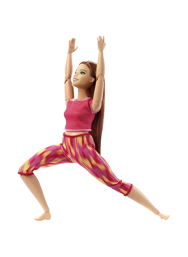 Barbie - Made To Move Doll With 22 Flexible Joints Long Straight Hair Wearing Athleisure-Wear 1.5 x 3.5 x 12cm - Image 1