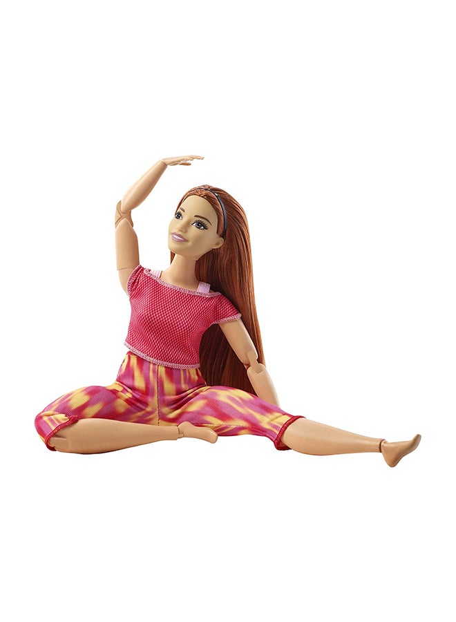 Barbie - Made To Move Doll With 22 Flexible Joints Long Straight Hair Wearing Athleisure-Wear 1.5 x 3.5 x 12cm - Image 1
