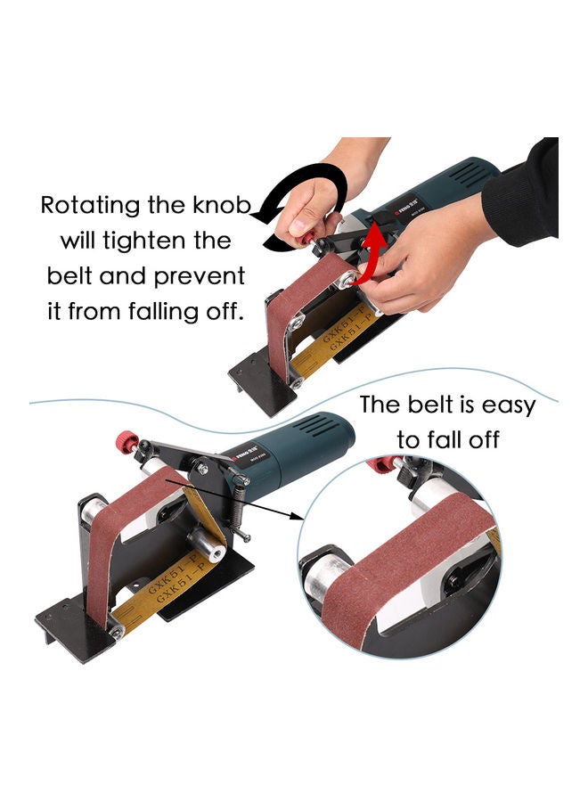 Multifunctional Iron Angle Belt Sander Black/Silver/Red  - Image 5