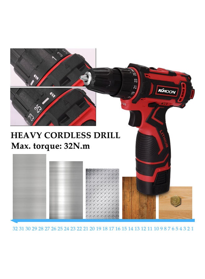 KKmoon Multifunctional Electric Drill Red/Black - Image 2