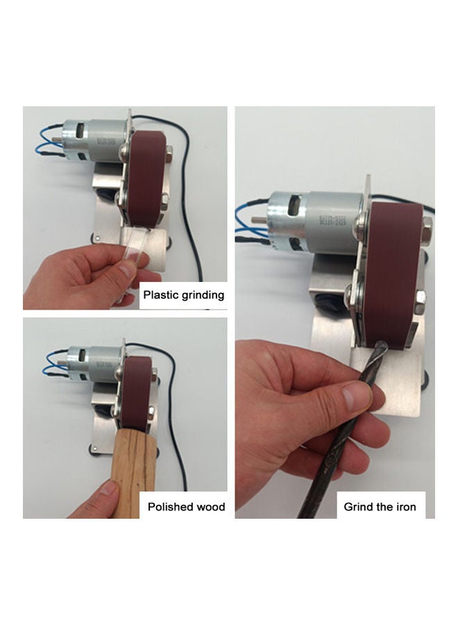 Multifunctional Mini Belt Sander Silver/Red  - Image 4