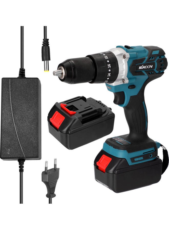 كيه كيه مون طقم مثقاب كهربائي متعدد الوظائف 3 في 1 الأسود / الأزرق - Image 1