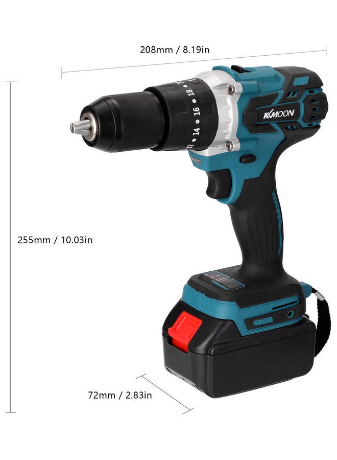 كيه كيه مون طقم مثقاب كهربائي متعدد الوظائف 3 في 1 الأسود / الأزرق - Image 4