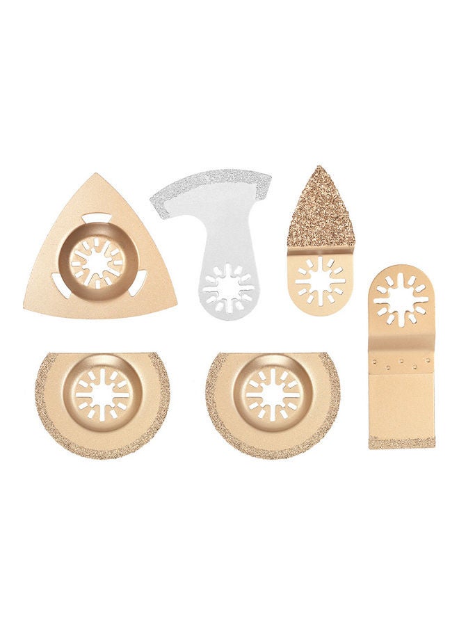 KKmoon 6-Piece Mix Oscillating Grinding Sheet Set Multicolour - Image 1