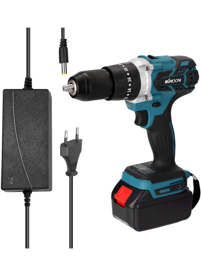 كيه كيه مون طقم مثقاب كهربائي متعدد الوظائف 3 في 1 الأسود / الأزرق - Image 1