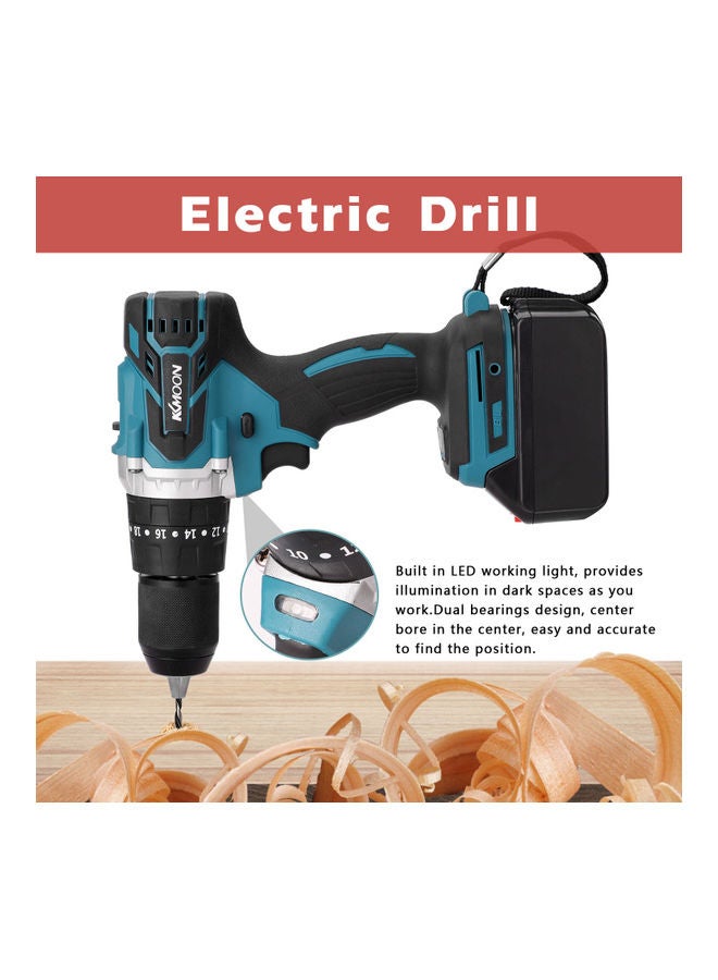 كيه كيه مون طقم مثقاب كهربائي متعدد الوظائف 3 في 1 الأسود / الأزرق - Image 2
