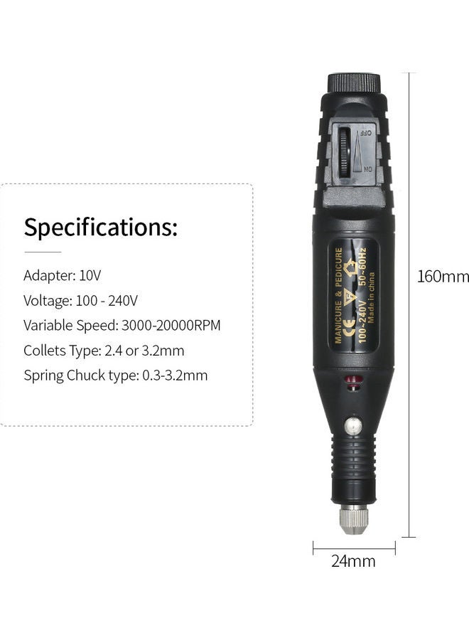 Mini Electric Grinder Set Black/Silver - Image 4