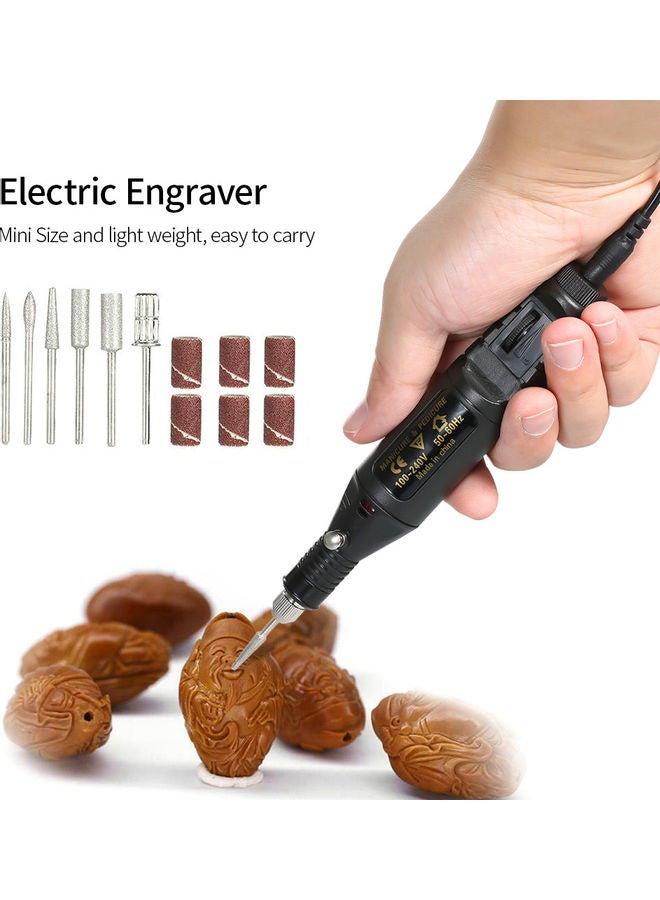 Mini Electric Grinder Set Black/Silver - Image 1