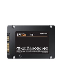 870 EVO 1TB 2.5 Inch SATA III Internal SSD, Up to 560 MB/s Seq Read & 530 MB/s Seq Write Speed, V-NAND Technology, 1GB LPDDR4 Cache, MKX Controller, 1.5 M Hrs. MTBF, Black | MZ-77E1 1 TB - v1625729081/N46008120A_1