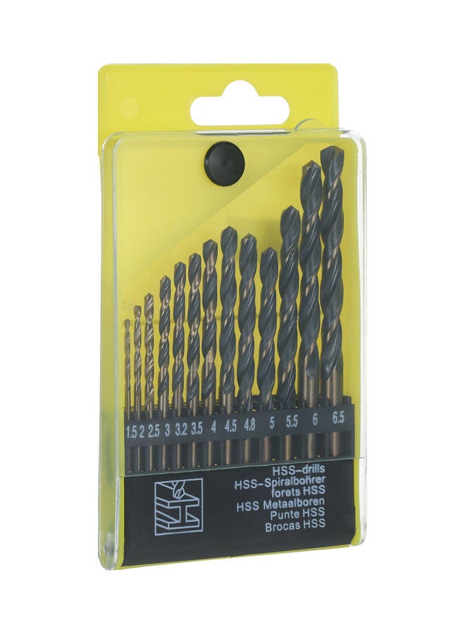 ريشة مثقاب معدنية عالية السرعة من 13 قطعة متعدد الألوان - Image 1