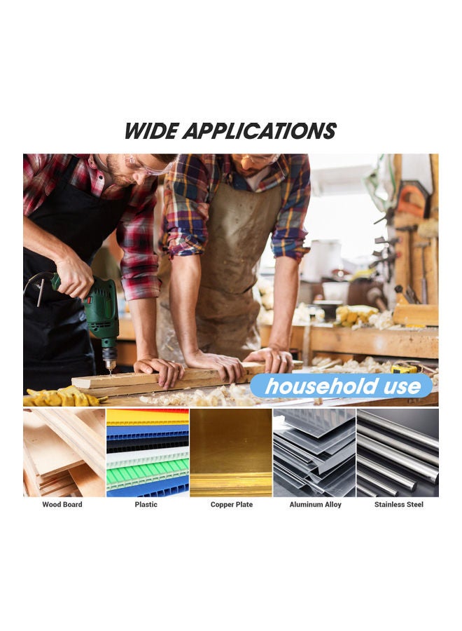 ريشة مثقاب معدنية عالية السرعة من 13 قطعة متعدد الألوان - Image 3