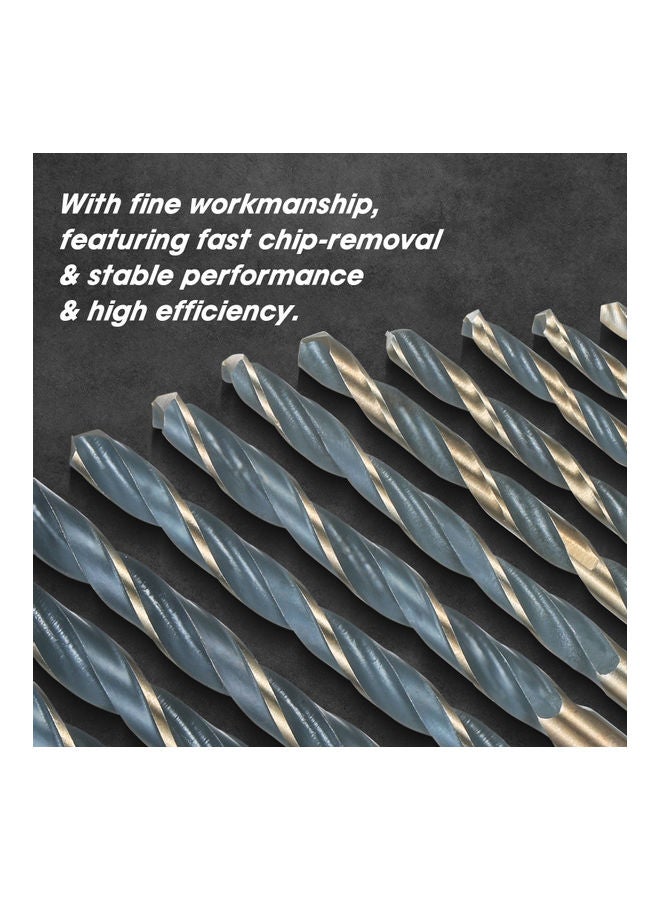 ريشة مثقاب معدنية عالية السرعة من 13 قطعة متعدد الألوان - Image 5