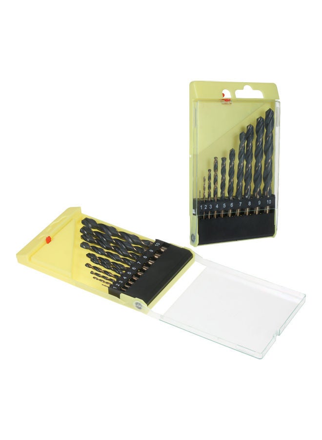 10-Piece High-Speed Steel Drill Bit Multicolour - Image 4