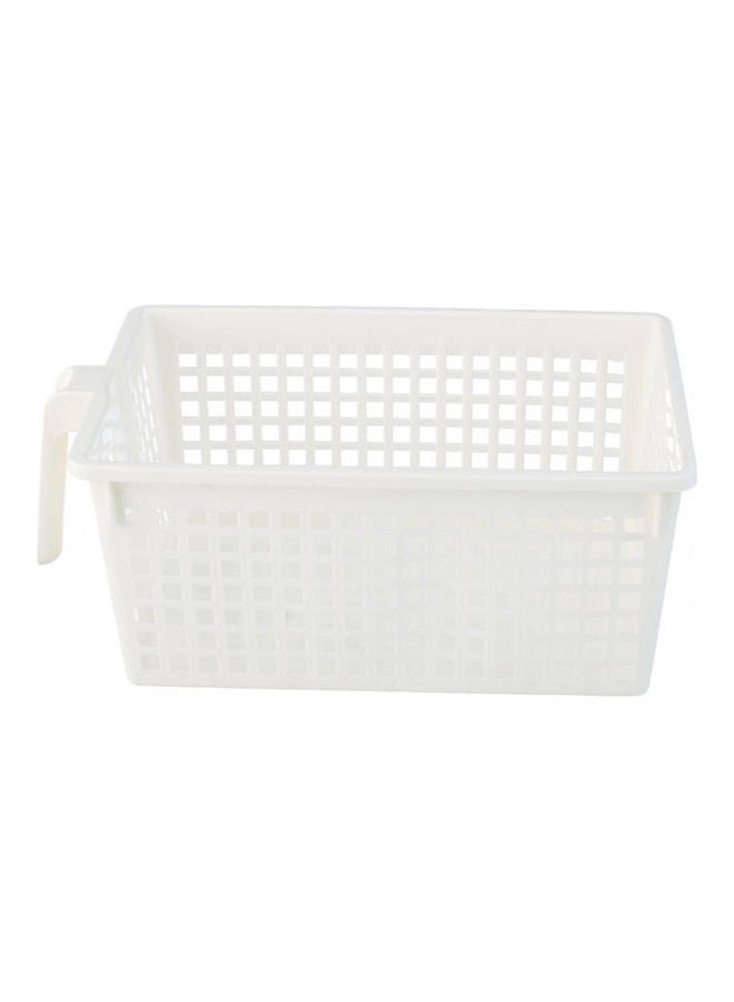 درج ثلاجة مستطيل الشكل من البلاستيك أبيض 11 x 26سم  - Image 2