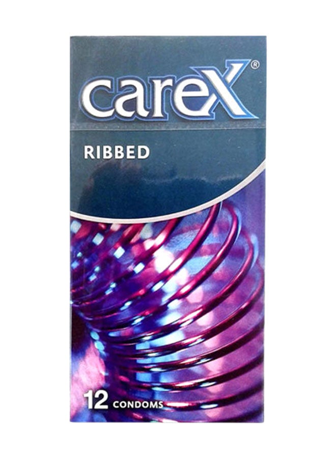 كيركس عبوة واقي ذكري مضلع من 12 قطعة