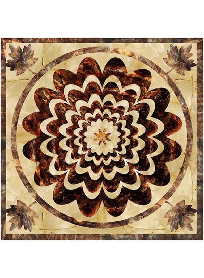 Generic - 10 Piece Ceramic Tile Printing Wall Stickers Beige/Brown - Image 1