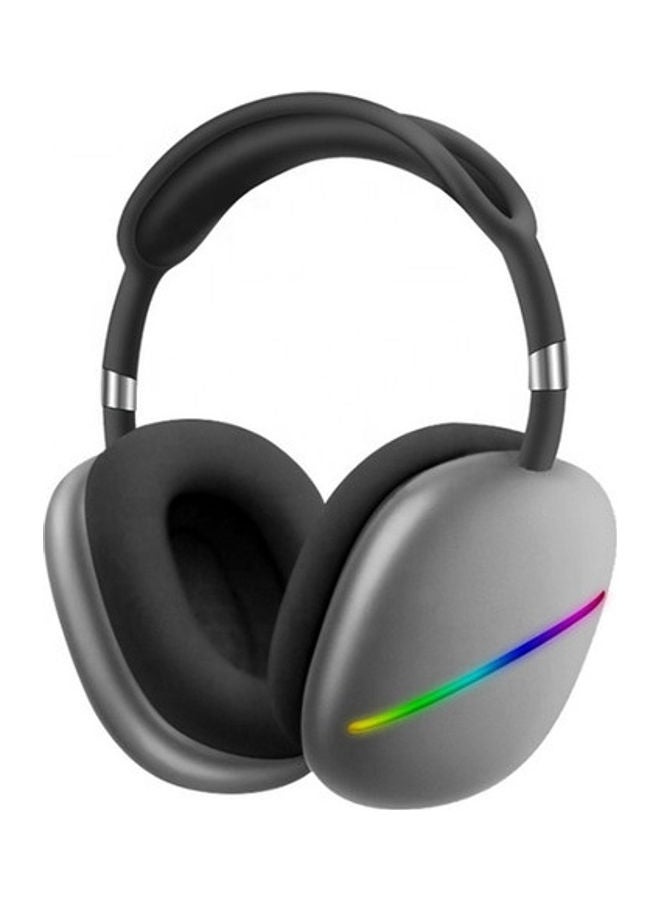 Over-Ear Wireless Bluetooth Headphones Set Grey/Black