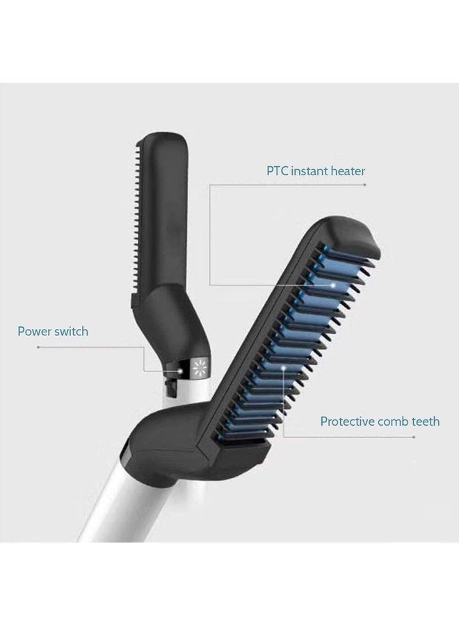 صن شاين مشط وجهاز لتمليس الشعر واللحية متعدد الوظائف متعدد الألوان - Image 3