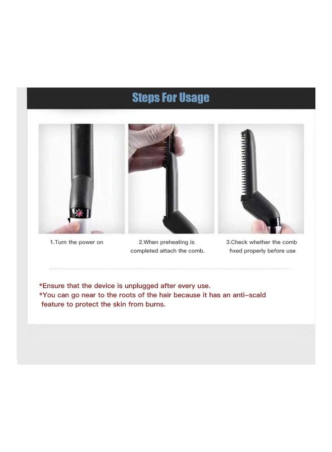 صن شاين مشط وجهاز لتمليس الشعر واللحية متعدد الوظائف متعدد الألوان - Image 4