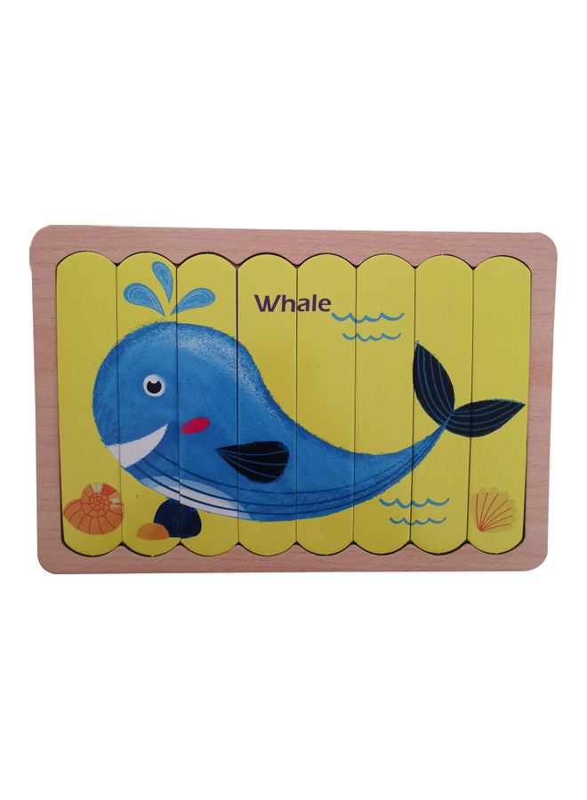 لعبة بازل بتصميم بازل خشبي ثلاثي الأبعاد بوجهين بتصميم دماغ