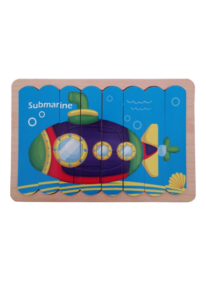 لعبة أحجية بتصميم مُبتكر مصنوع من الخشب بوجهين في صورة قصة - Image 1