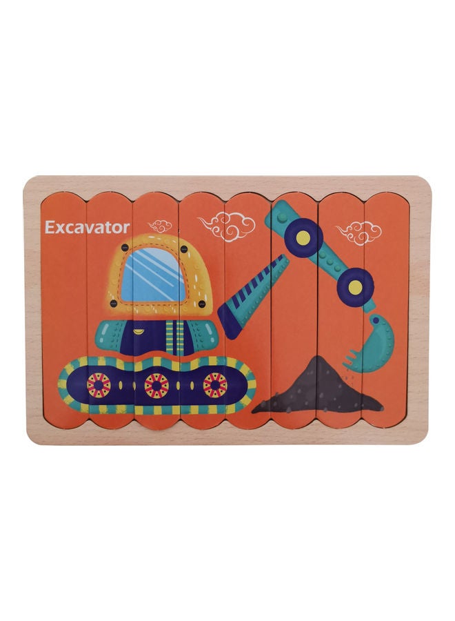 لعبة أحجية بتصميم مُبتكر مصنوع من الخشب بوجهين في صورة قصة - Image 2