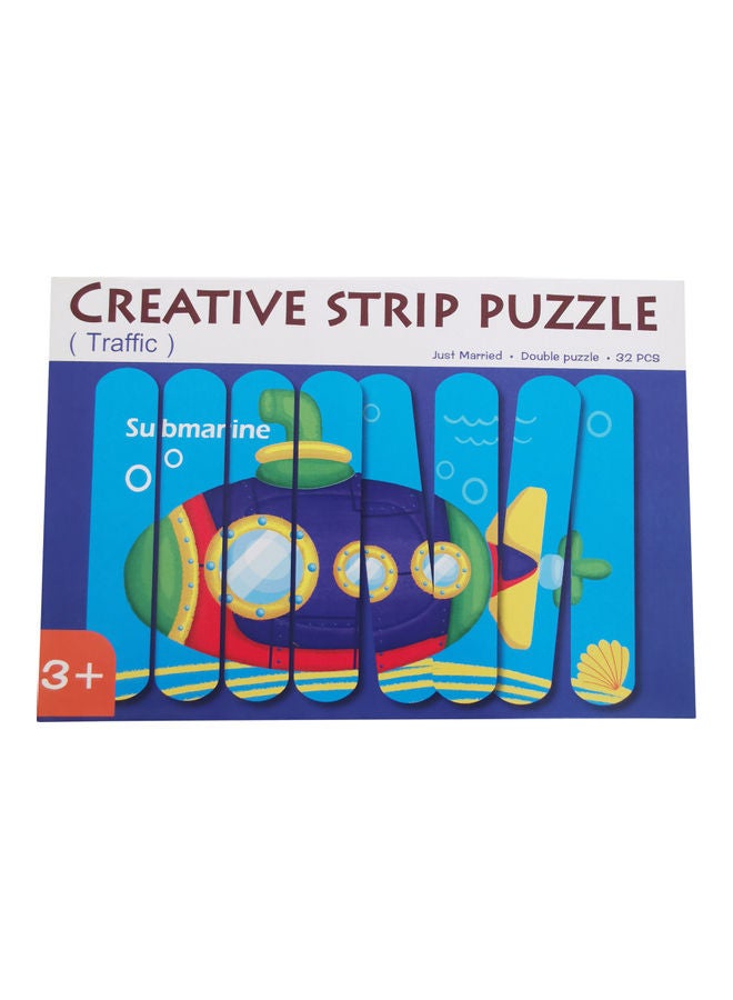 لعبة أحجية بتصميم مُبتكر مصنوع من الخشب بوجهين في صورة قصة - Image 4