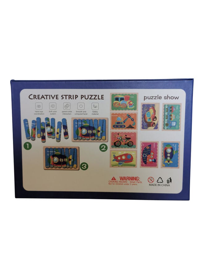 لعبة أحجية بتصميم مُبتكر مصنوع من الخشب بوجهين في صورة قصة - Image 5