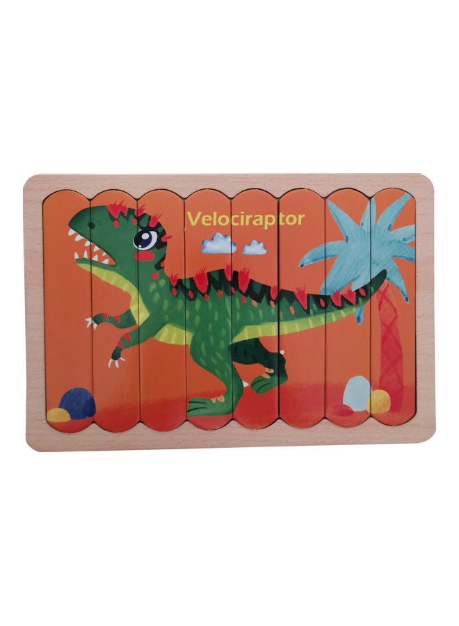 Wooden Creative Double-Sided Strip Puzzle Story Toy - Image 1