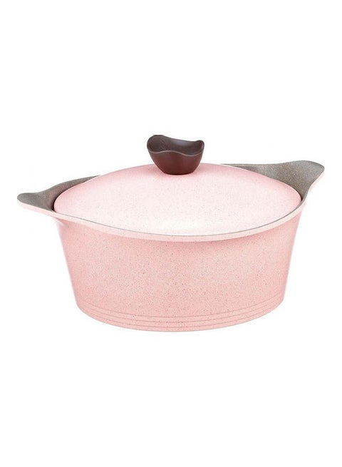 Pote Granite Cooking Pot Pink 28cm