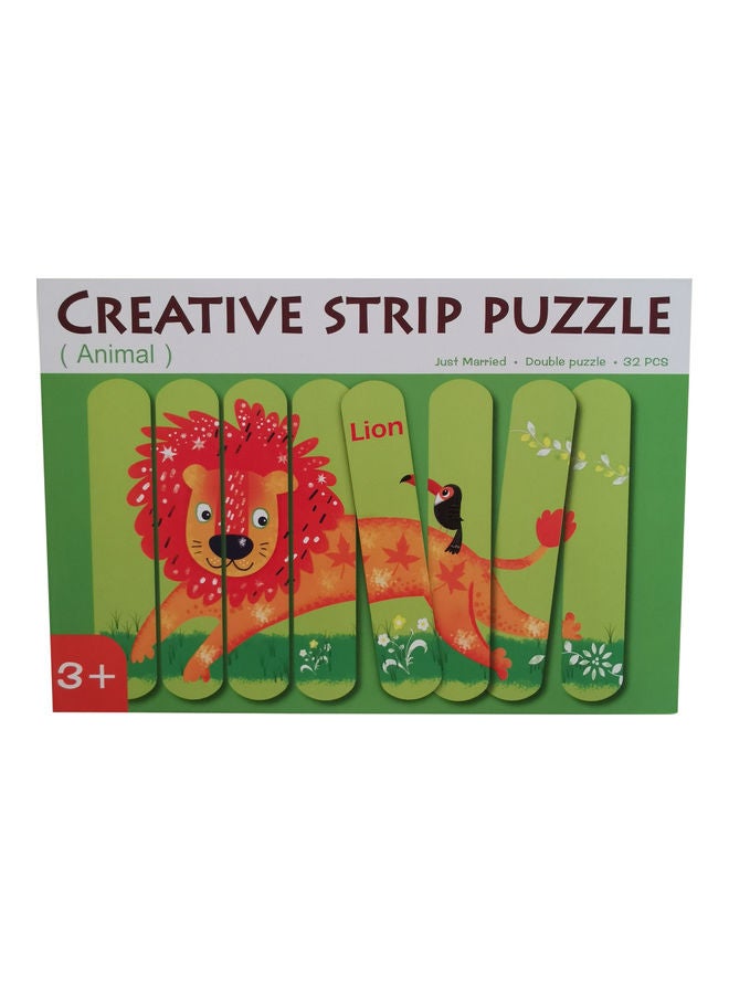 Creative 3D Wooden Double-Sided Strip Puzzle Story Toy - Image 4