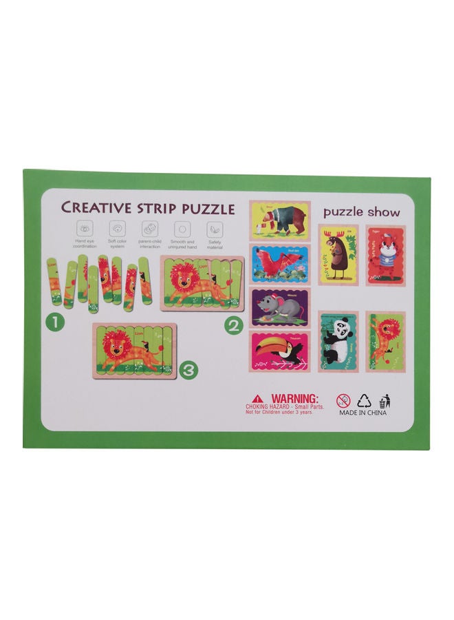 Creative 3D Wooden Double-Sided Strip Puzzle Story Toy - Image 5