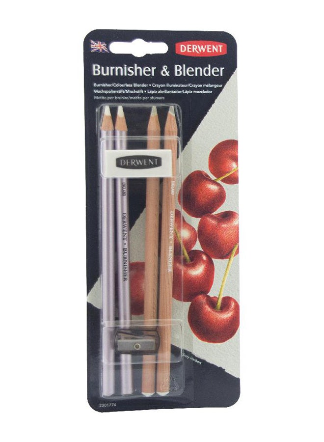 Burnisher And Blender With Sharpener White
