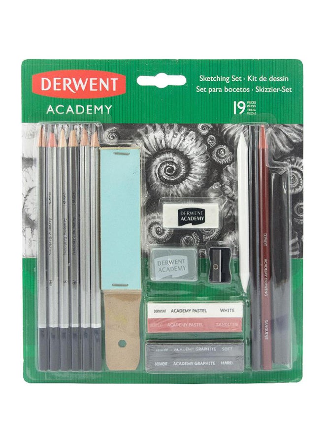 19 Academy Sketch Pencil Set Black