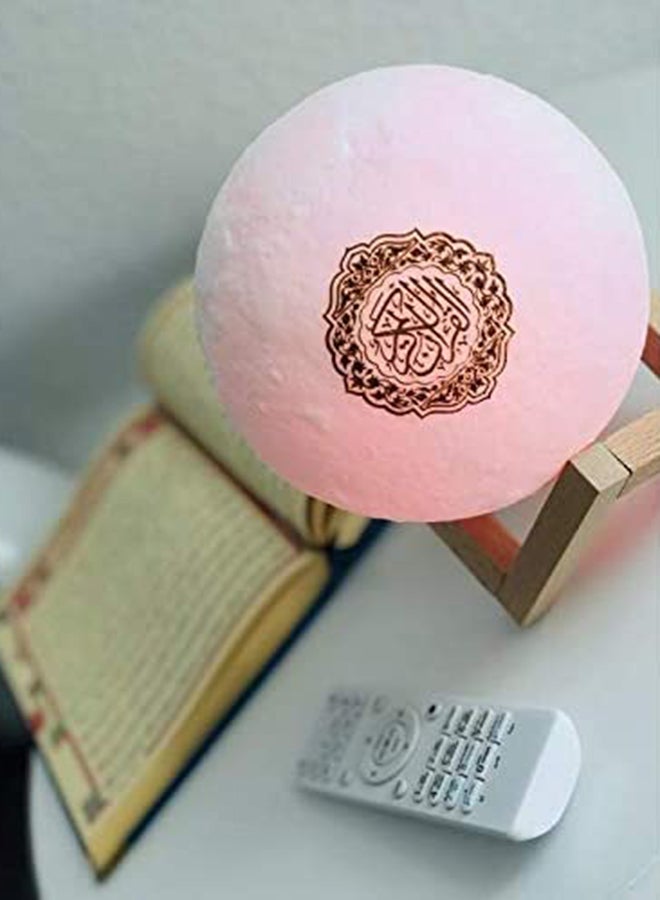 Generic - LED Touch Moon Lamp Quran Bluetooth Speaker White - Image 1