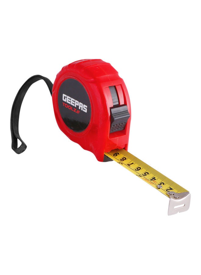 GEEPAS Measuring Tape With Locking System Red/Black