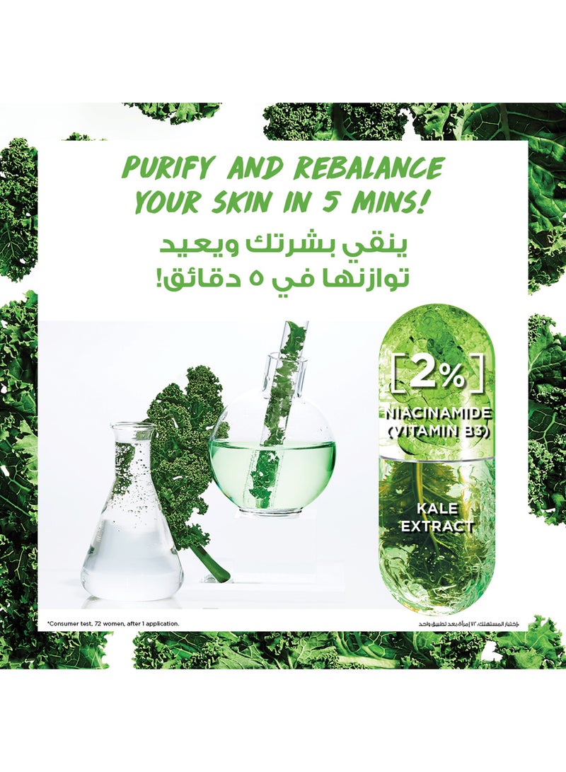 غارنييه أمبولة قناع سكين أكتيف الورقية 2% نياسيناميد × كالي  - Image 3