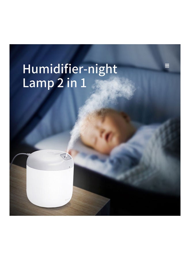 Elephant 2-In-1 Humidifier Air Purifier With LED Lamp DHXX-02 White