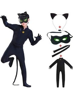 4-Piece Cat Costume For Kids XL 140cm - v1625738377/N48973008A_1