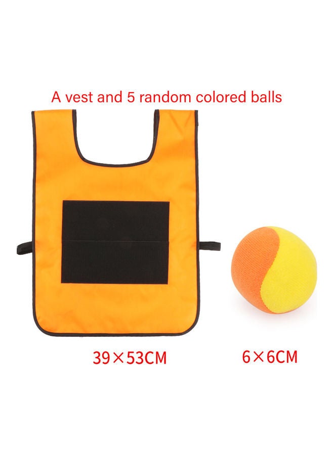 MissTiara 5-Piece Ball with Sticky Vest Outdoor Sports Game  - Image 2