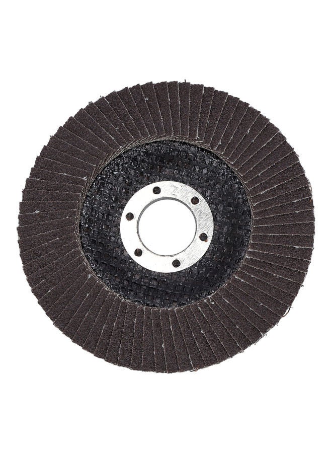 GEEPAS Flap Disc | Fits for all 4.5" angle grinders | 115mm X 22.2 | 22.2mm Bore Size with Aluminium Oxide Grit | Ideal for Rust Removal & Deburring Jobs Black  - Image 2