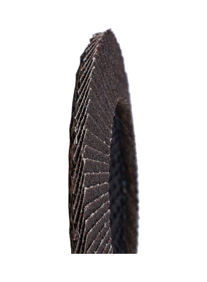 GEEPAS Flap Disc 115mm X 22.2- Perfect for All 4.5" Angle Grinders, Grit P120 | 22.2mm Bore Size with Aluminium Oxide Grit | Ideal for Rust Removal & Deburring Jobs Black  - Image 3