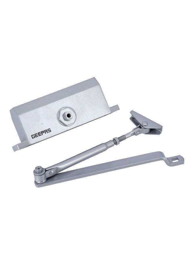 GEEPAS Heavy Duty Door Closure, Leakage Free Door Closure| Durable Material with Hydraulic Working | Max-65 Kg Door for Office, Showrooms, Shops & More Silver  - Image 4