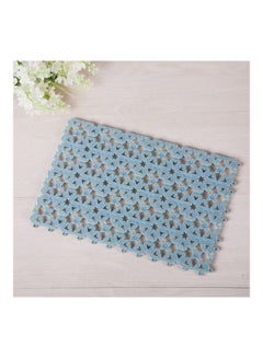 PVC Anti-Skid Bath Mat Blue 15 x 10 x 5cm