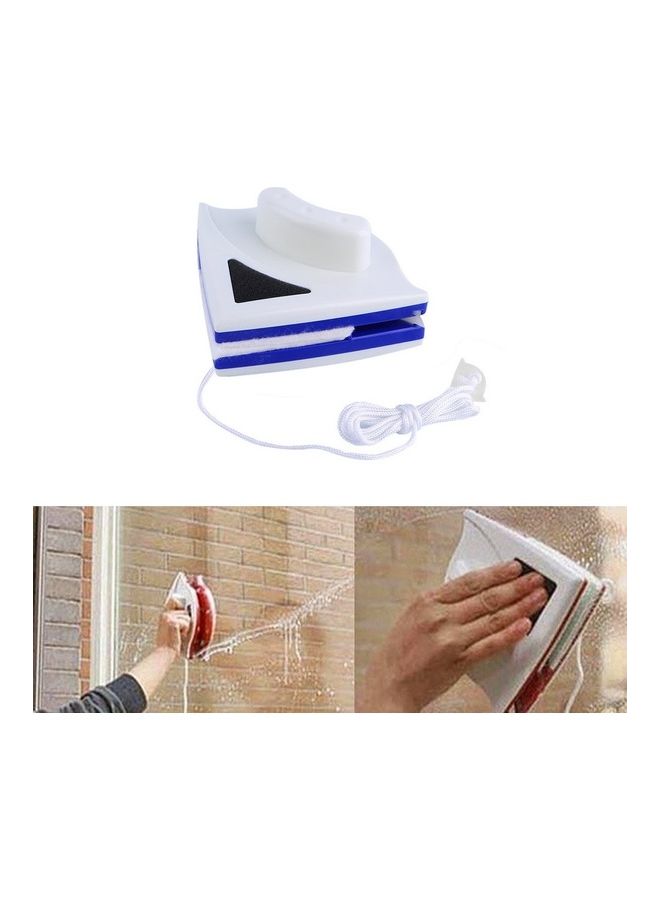 ممسحة زجاج مزدوجة الجانب مزودة بنافذة مغناطيسية أبيض/ أزرق  - Image 2