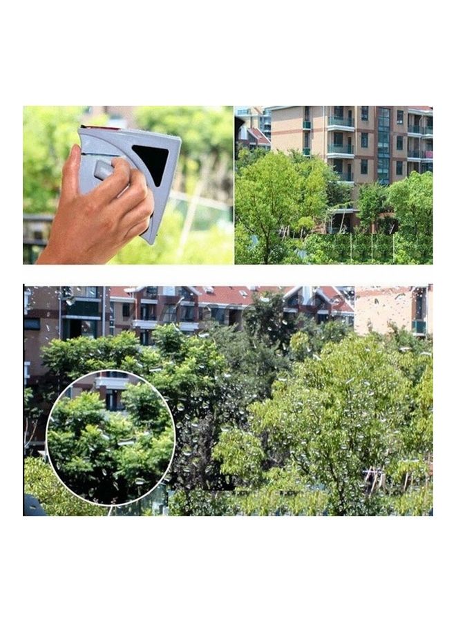 ممسحة زجاج مزدوجة الجانب مزودة بنافذة مغناطيسية أبيض/ أزرق  - Image 4